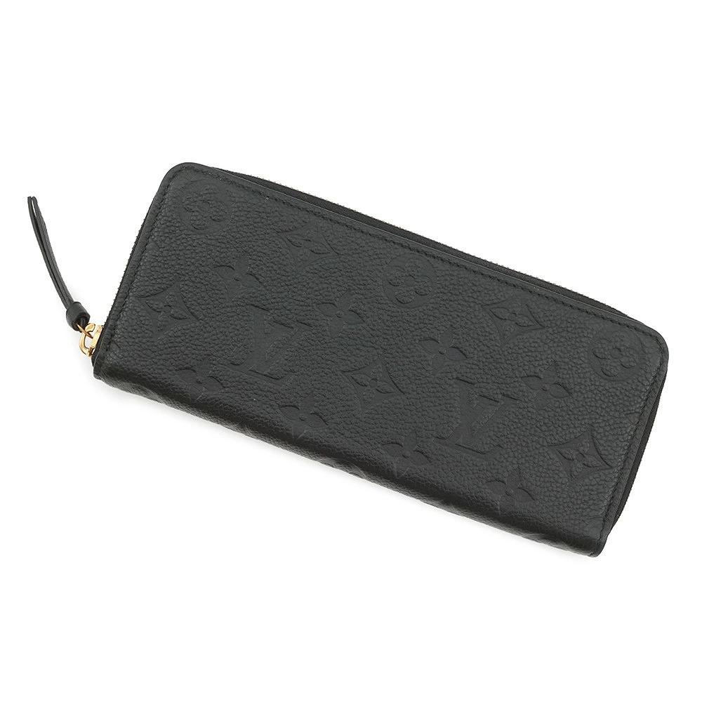 Louis Vuitton Long Wallet Monogram Empreinte Portefeuille Clemence Black